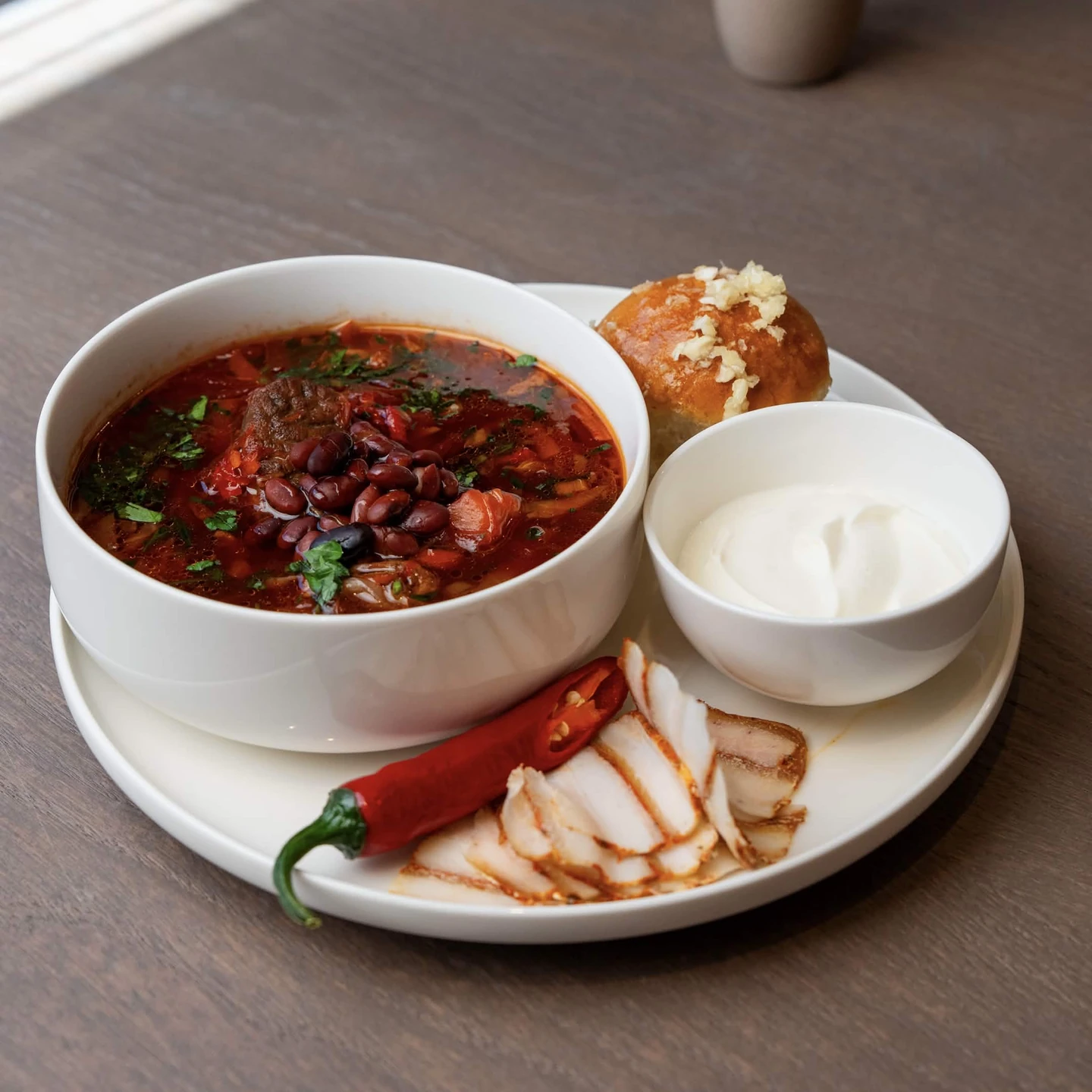 Red Borscht with Beef