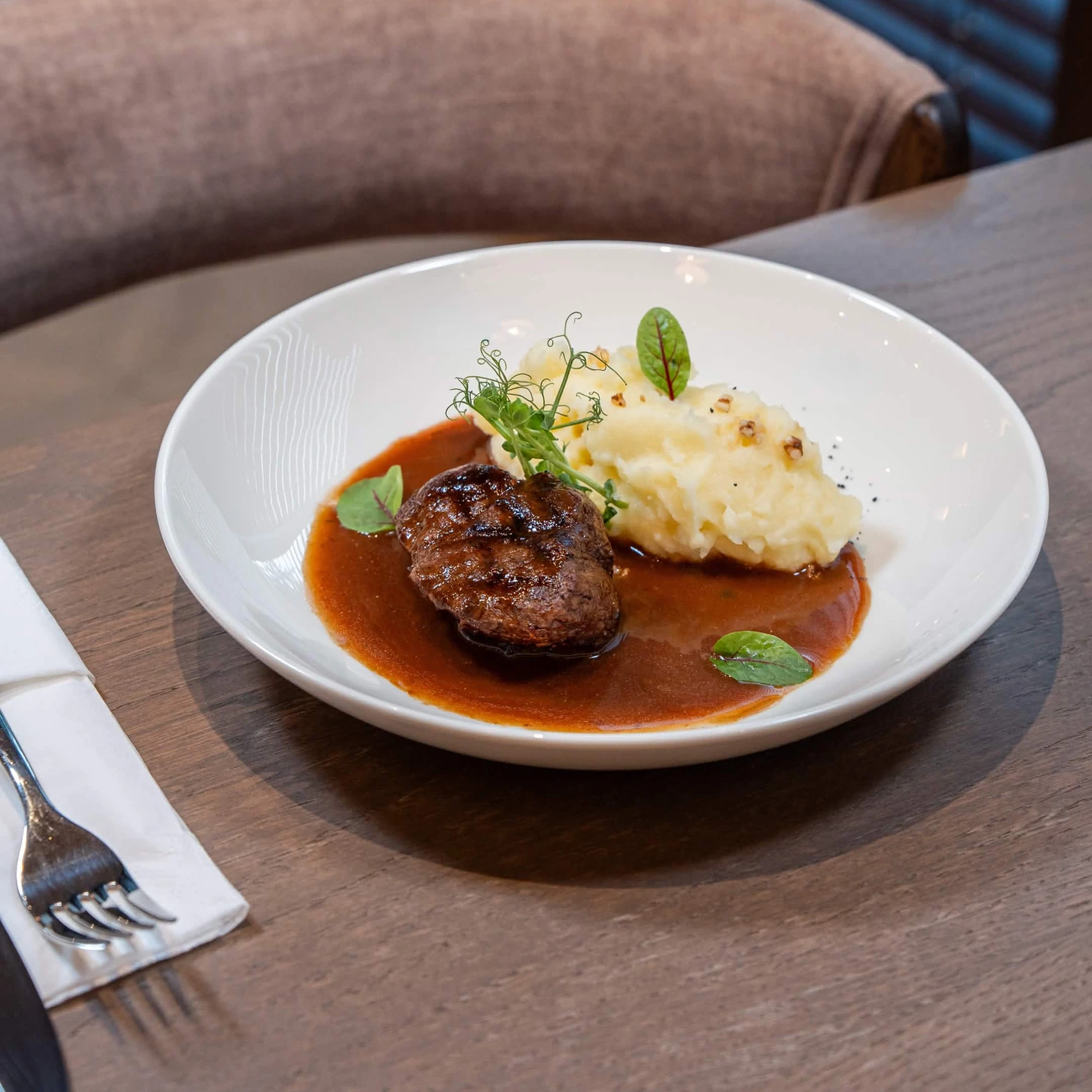 Filet Mignon with Truffle Sauce