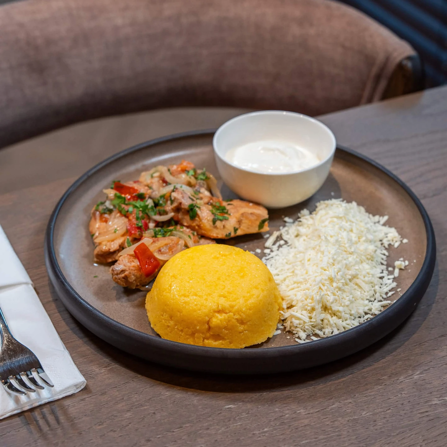 Pork Stew with Creamy Polenta